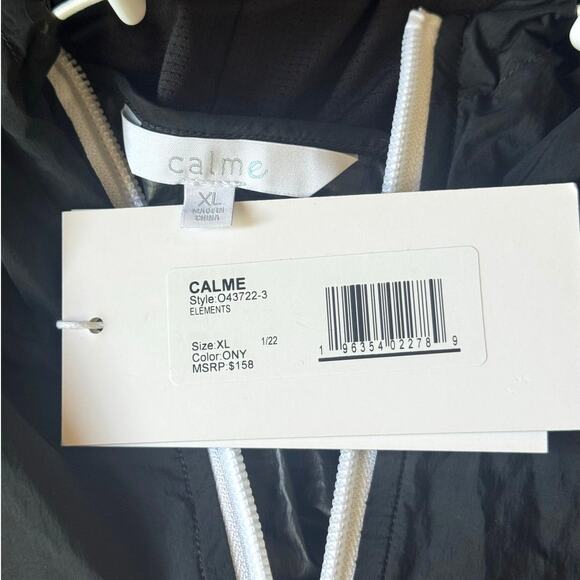 NWT! Johnny Was Calme Elements Jacket Full Zip Hoodie Windbreaker - Size XL - Picture 6 of 6